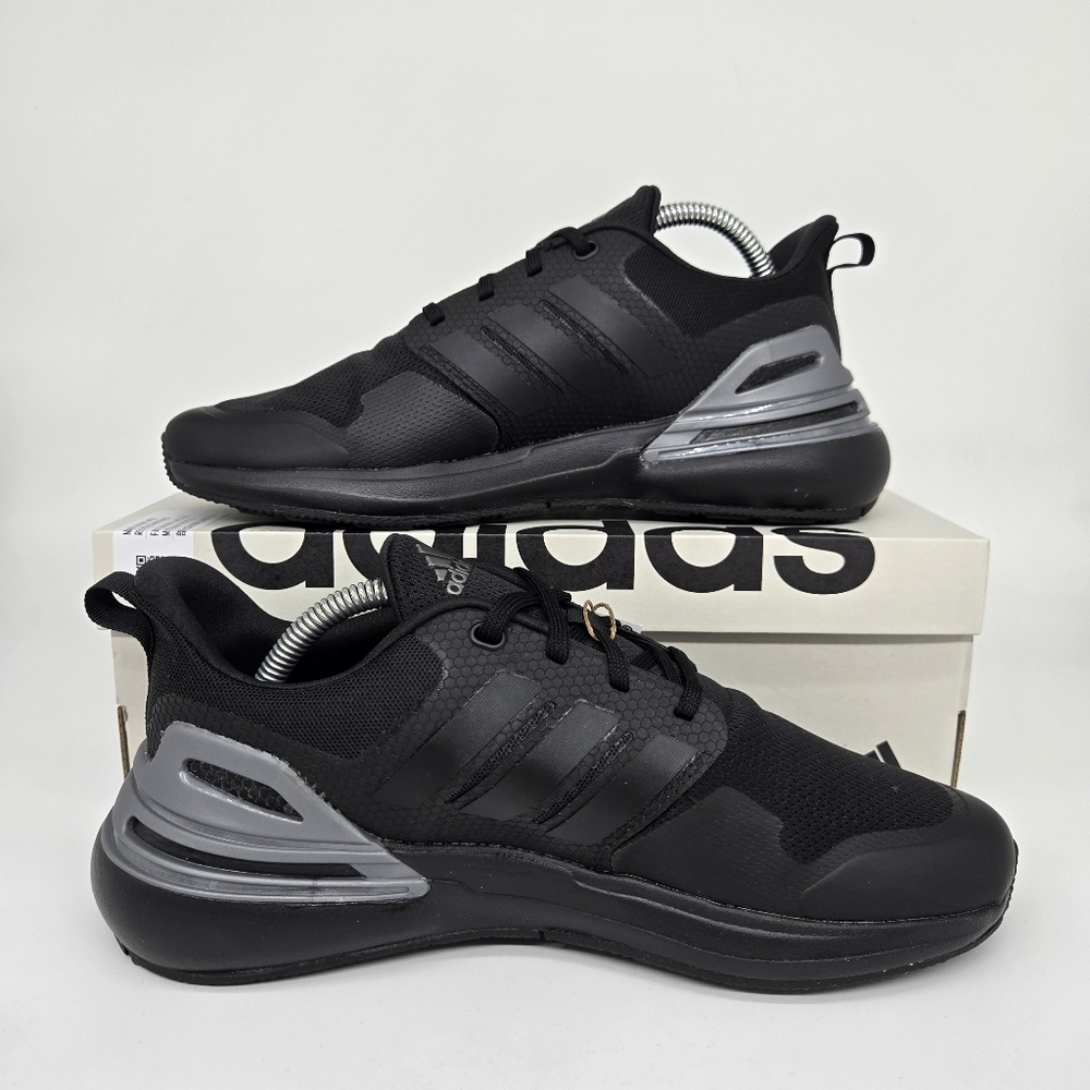 New adidas RapidaSport Bounce J 'Black Iron Metallic' Youth Shoes Size 7 - Picture 6 of 8